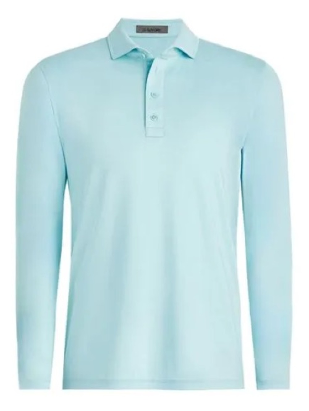 G/FORE Powder Mélange Ice Nylon Long Sleeve Polo GMP000091 Golf Blue Shirt